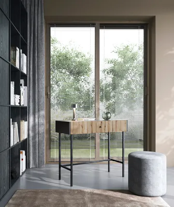 Francisca Sminkbord 93 cm - Svart/Ek - Möbler - Bord