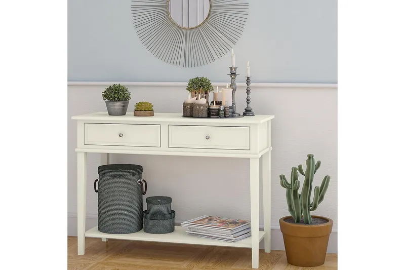 Franklin Konsollbord 104 cm Vit - Dorel Home - Möbler - Bord