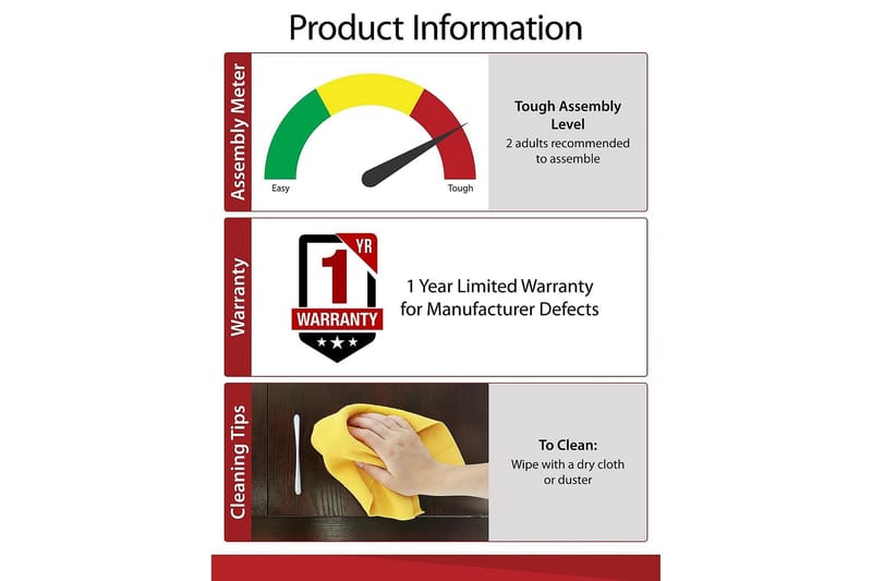 Franklin Sidobord 56 cm 2 Lådor Grå - Dorel Home - Möbler - Bord