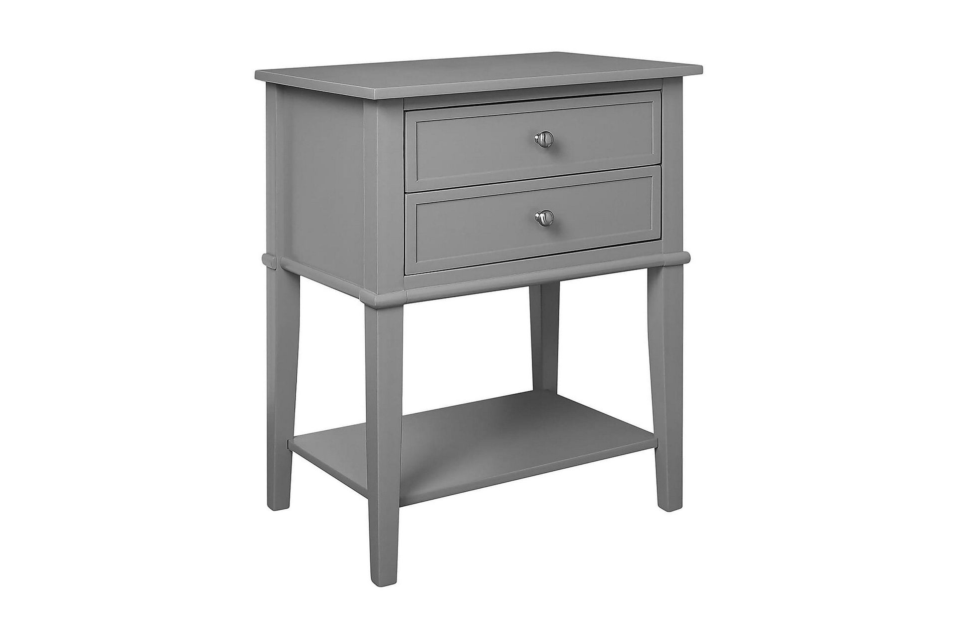 Franklin Sidobord 56 cm 2 L&aring;dor Gr&aring; - Dorel Home