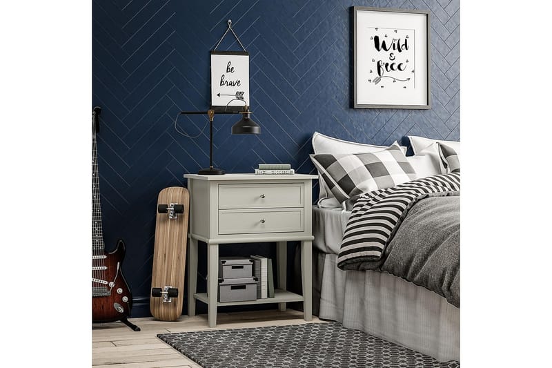 FRANKLIN Sidobord 56 cm Vit - Dorel Home - Möbler - Bord