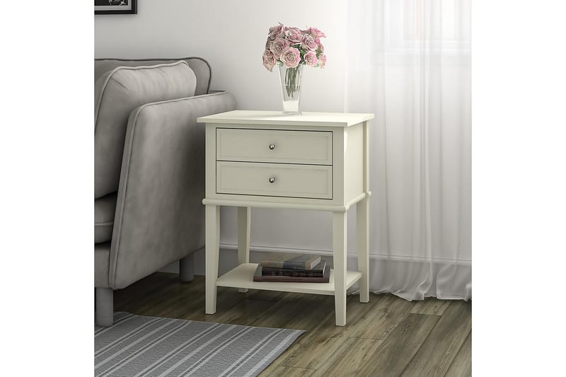 FRANKLIN Sidobord 56 cm Vit - Dorel Home - Möbler - Bord