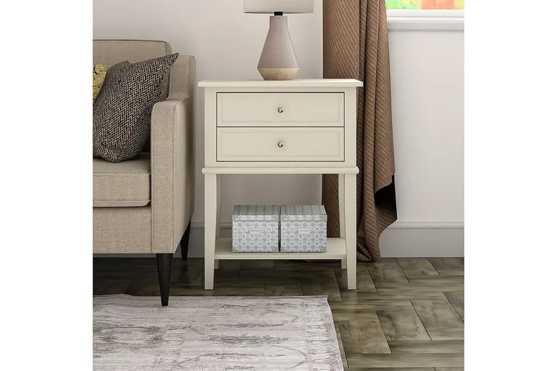 Franklin Sidobord 56 cm Vit - Dorel Home - Möbler - Bord