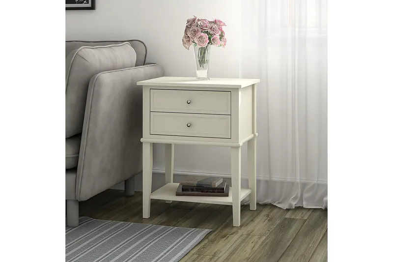 Franklin Sidobord 56 cm Vit - Dorel Home - Möbler - Bord