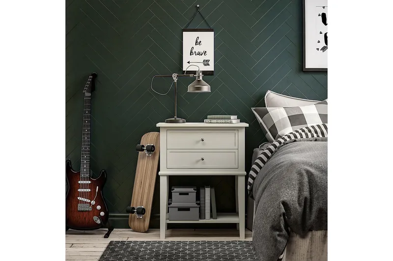 Franklin Sidobord 56 cm Vit - Dorel Home - Möbler - Bord