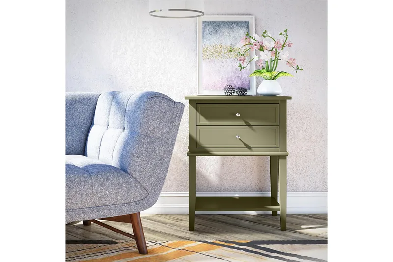 Franklin Sidobord 56x39 cm Olivgrön - Queer Eye - Möbler - Bord
