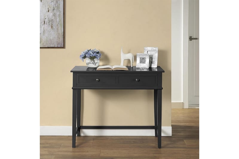 FRANKLIN Skrivbord 90 cm med Förvaring Låda Svart - Dorel Home - Möbler - Bord