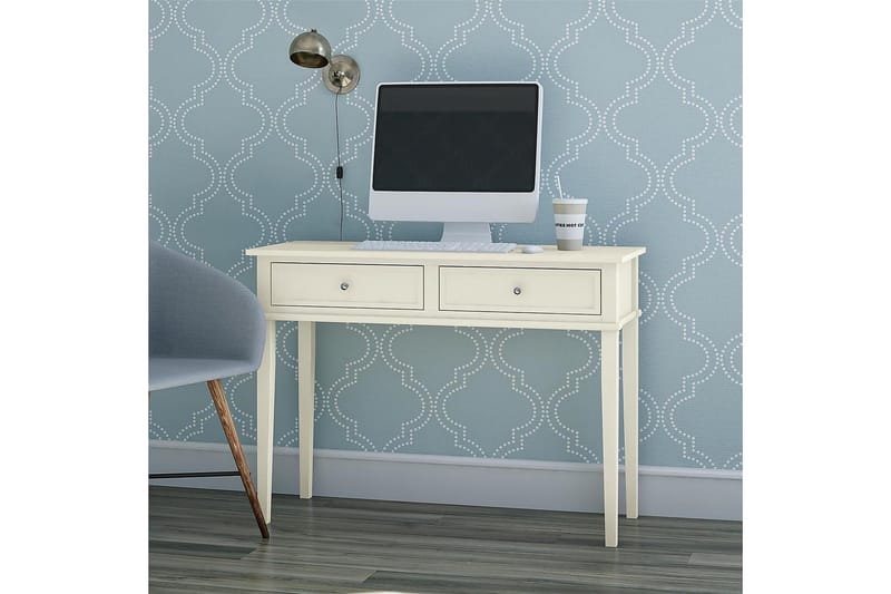 Franklin Skrivbord 90 cm med Förvaring Låda Vit - Dorel Home - Möbler - Bord