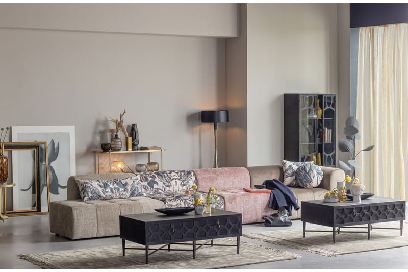 FREDERIX Soffbord 120 cm Svart - Möbler - Bord