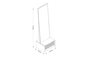 Fruitland Sminkbord 54 cm - Antracit - Möbler - Bord