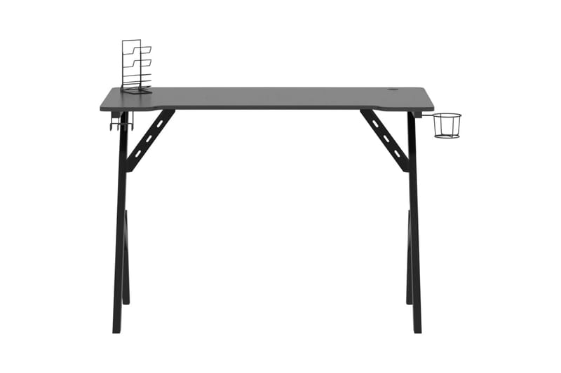 Gamingskrivbord med Y-formade ben svart 110x60x75 cm - Svart - Möbler - Bord
