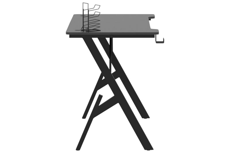 Gamingskrivbord med Y-formade ben svart 110x60x75 cm - Svart - Möbler - Bord
