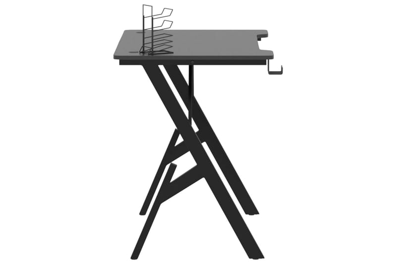Gamingskrivbord med Y-formade ben svart 90x60x75 cm - Svart - M�öbler - Bord