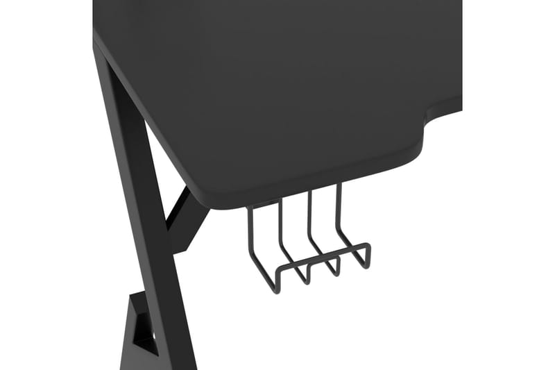 Gamingskrivbord med Y-formade ben svart 90x60x75 cm - Svart - Möbler - Bord