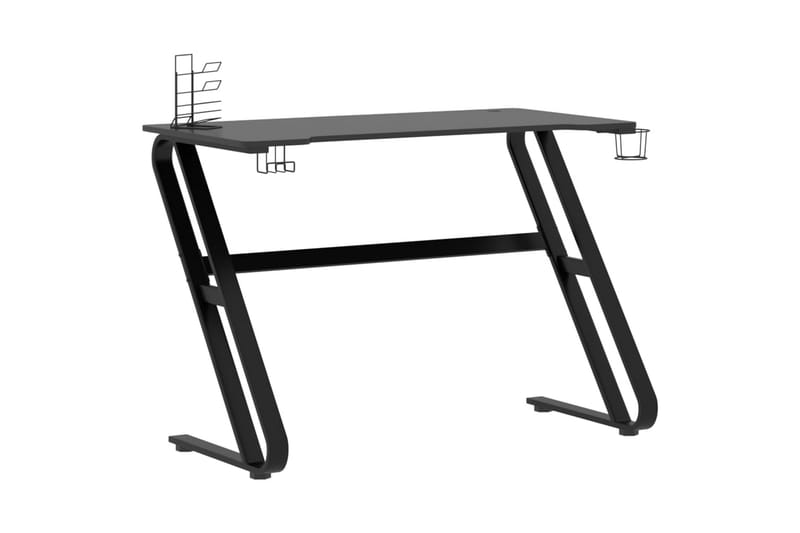 Gamingskrivbord med ZZ-formade ben svart 110x60x75 cm - Svart - Möbler - Bord