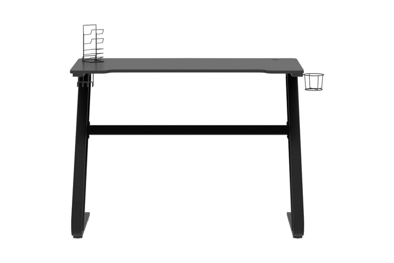 Gamingskrivbord med ZZ-formade ben svart 110x60x75 cm - Svart - Möbler - Bord