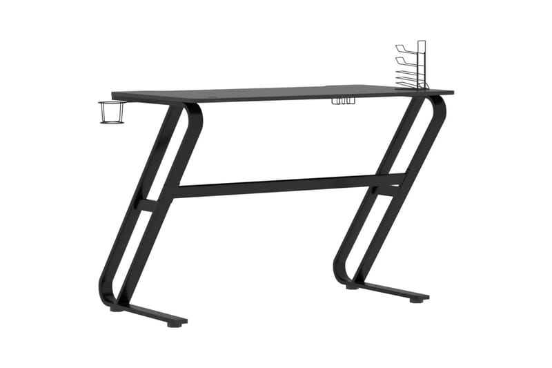 Gamingskrivbord med ZZ-formade ben svart 110x60x75 cm - Svart - Gamingbord & datorbord - Bord