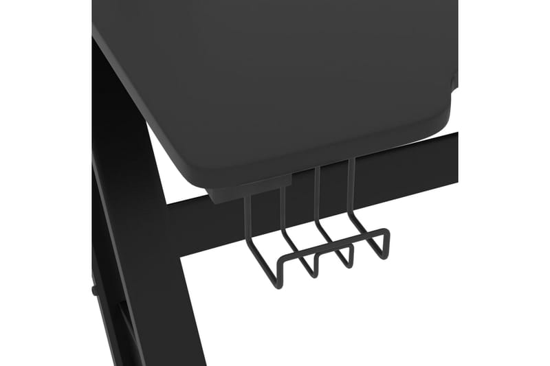 Gamingskrivbord med ZZ-formade ben svart 110x60x75 cm - Svart - Möbler - Bord
