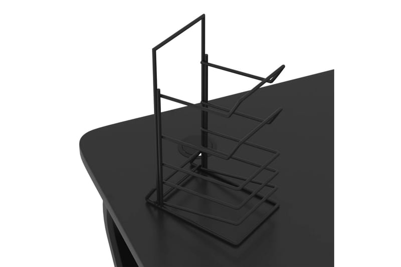 Gamingskrivbord med ZZ-formade ben svart 90x60x75 cm - Svart - Gamingbord & datorbord - Bord