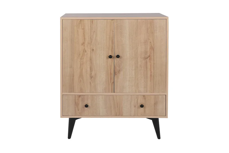 Gibia Sidobord 90 cm, Natur/Svart