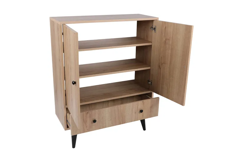 Gibia Sidobord 90 cm - Natur/Svart - Möbler - Bord