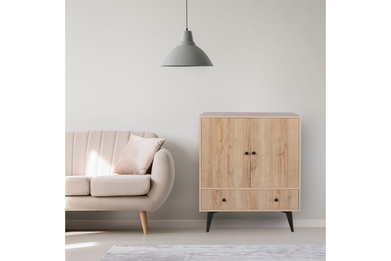 Gibia Sidobord 90 cm - Natur/Svart - Möbler - Bord