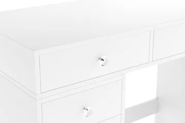 Glow Stort sminkbord utan spegel - Förvaring med lådor 120 cm - Vit - Möbler - Bord