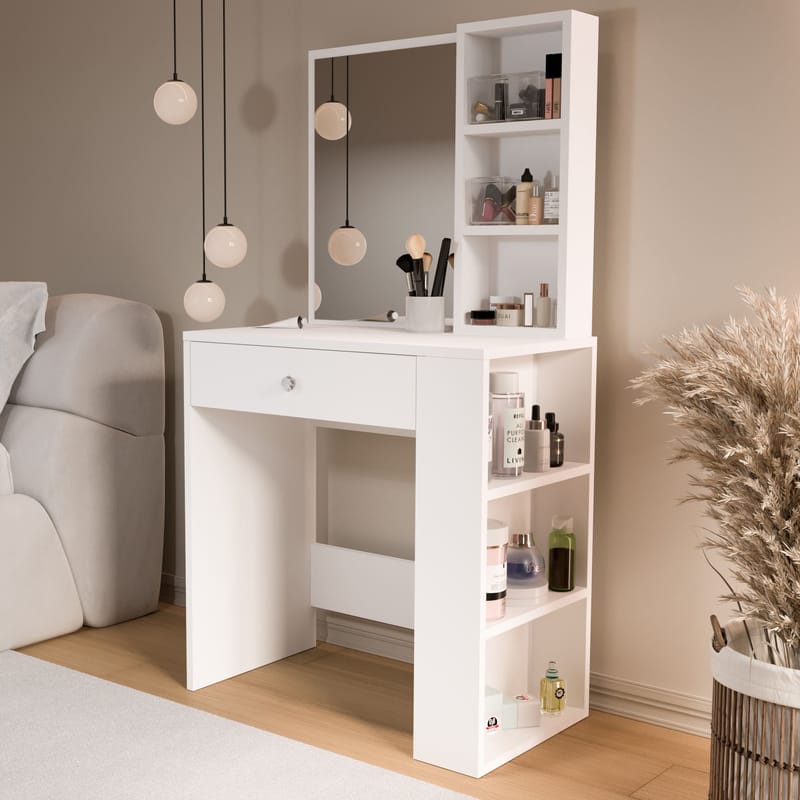 Gravo Sminkbord 69,4x135x40 cm - Vit - Möbler - Bord
