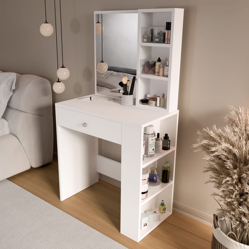 Gravo Sminkbord 69,4x135x40 cm - Vit - Möbler - Bord