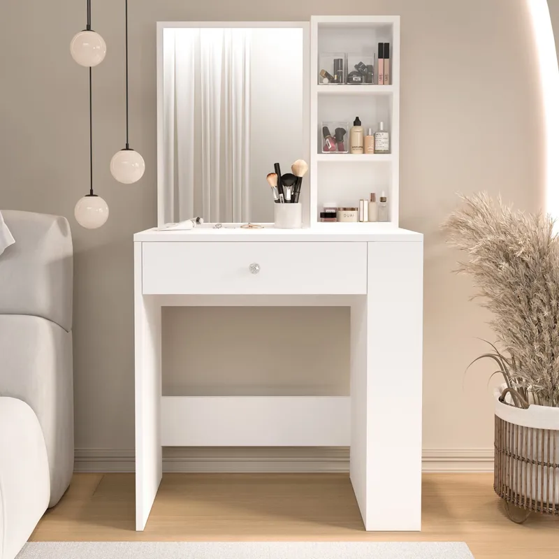 Gravo Sminkbord 69,4x135x40 cm - Vit - Möbler - Bord