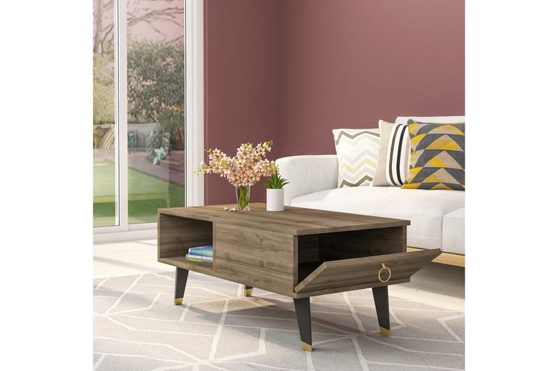 Grimberg Soffbord 90x42,4x90 cm Brun - Möbler - Bord