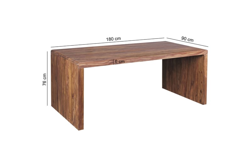 GWLEDIG Skrivbord 180 cm Brun - Möbler - Bord