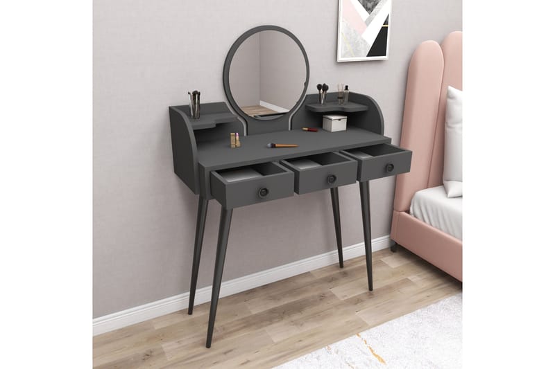 Habiba Sminkbord 93,6 cm - Antracit - Möbler - Bord
