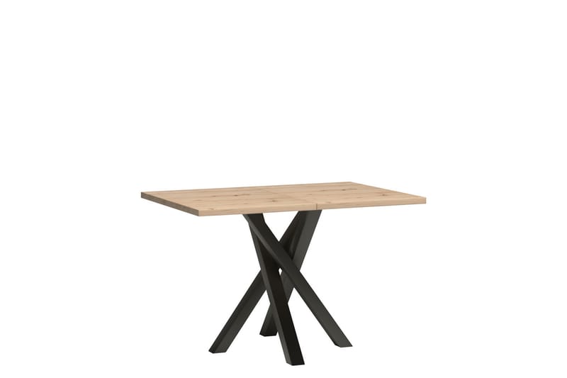 HADLEIGH Förlängningsbart Matbord 160  cm Svart - Möbler - Bord
