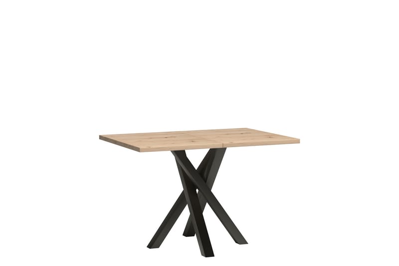 HADLEIGH Förlängningsbart Matbord 160  cm Svart - Bord - Matbord & köksbord