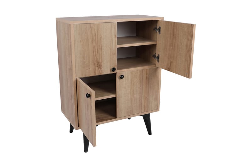 Harbiyes Sidobord 70 cm - Natur/Svart - Möbler - Bord