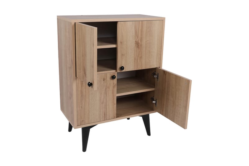 Harbiyes Sidobord 70 cm - Natur/Svart - Möbler - Bord