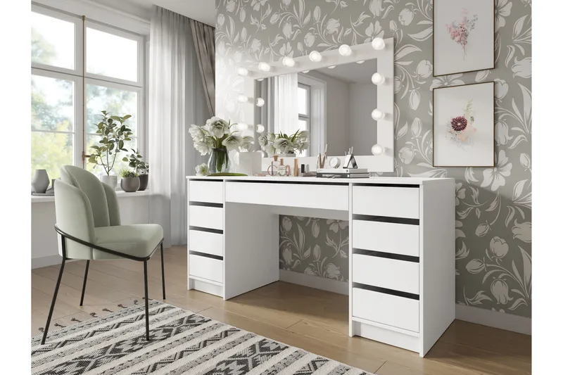 Harland Sminkbord 154 cm - Vit - Möbler - Bord