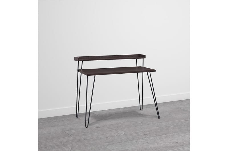 HAVEN Skrivbord 114 cm med Förvaring Hylla Espresso/Svart - Dorel Home - Möbler - Bord