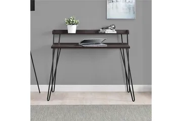 Haven Skrivbord 114 cm med Förvaring Hylla Espresso/Svart - Dorel Home - Möbler - Bord