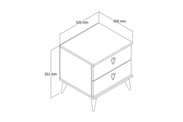 Heibert Sängbord 52 cm - Möbler - Bord
