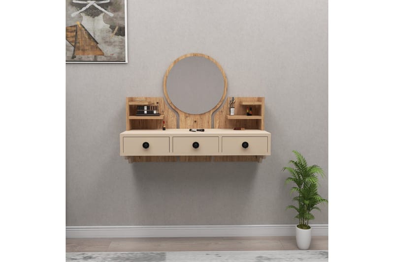 Hines Sminkbord 90 cm - Brun/Beige - Möbler - Bord