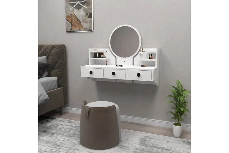 Hines Sminkbord 90 cm - Vit - Möbler - Bord