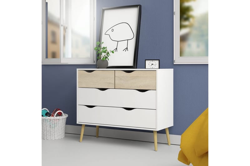 Hostafranc Sminkbord 99 cm - Vit - Möbler - Bord