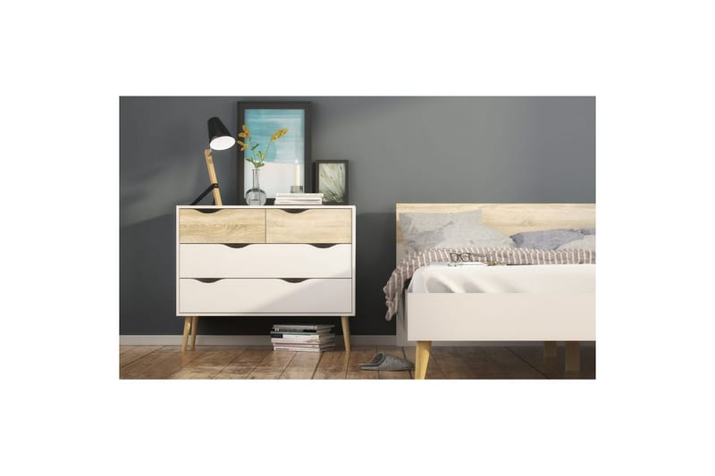Hostafranc Sminkbord 99 cm - Vit - Möbler - Bord
