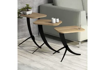 Hovdane Satsbord 45 cm 3 Bord - Brun - Möbler - Bord
