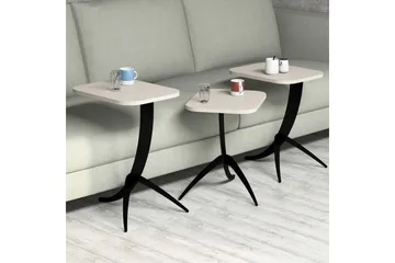 Hovdane Satsbord 45 cm 3 Bord - Vit - Möbler - Bord