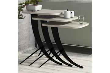 Hovdane Satsbord 45 cm 3 Bord - Vit - Möbler - Bord