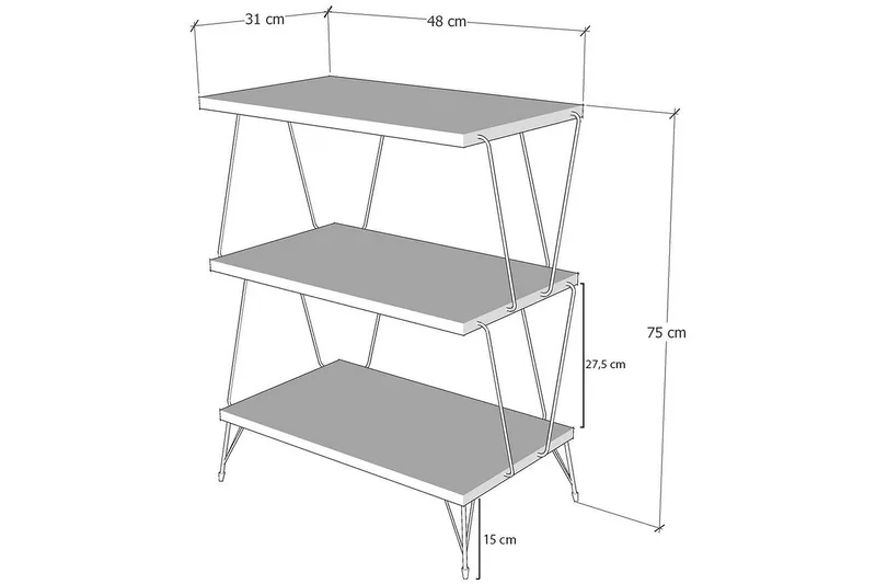 Igazz Sidobord 48 cm - Möbler - Bord