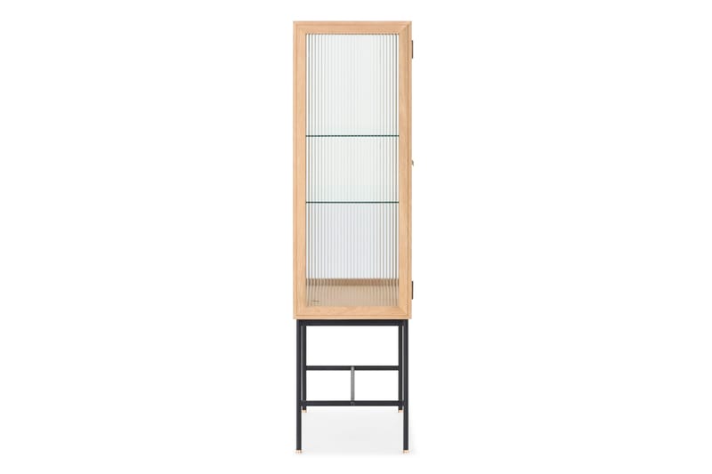 JELRIC Vitrinskåp 42 cm djup 80 cm bredd 155 cm höjd Natur - Förvaring - Skåp - Vitrinskåp